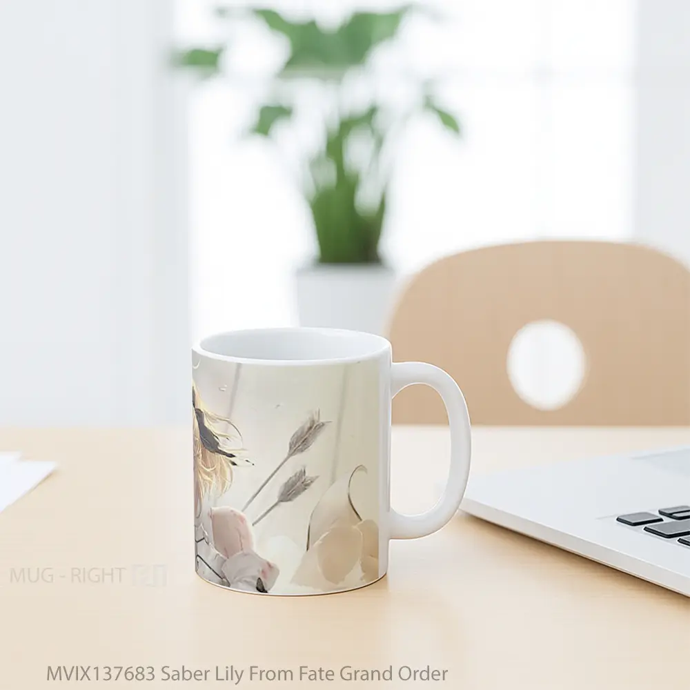 Mug Saber Lily From Fate Grand Order Gelas Keramik Unik - All-side / Desain