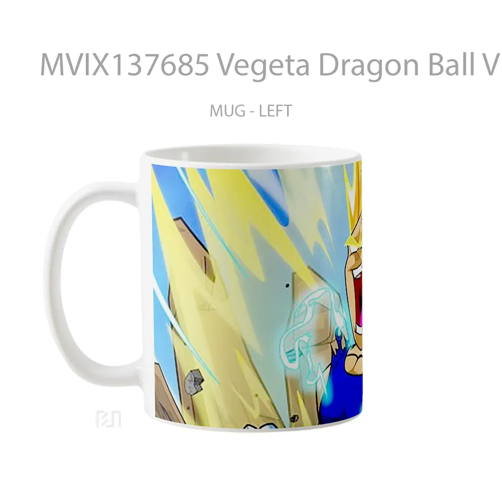 Mug Vegeta Dragon Ball V1 Cangkir Anime - All-side / Desain