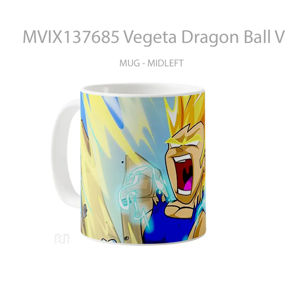 Mug Vegeta Dragon Ball V1 Cangkir Anime - All-side / Desain
