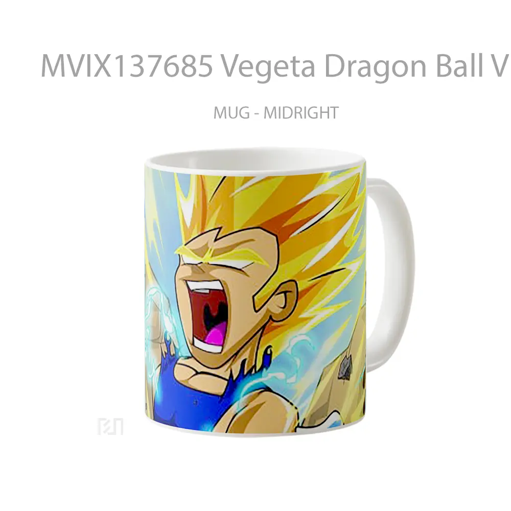 Mug Vegeta Dragon Ball V1 Cangkir Anime - All-side / Desain