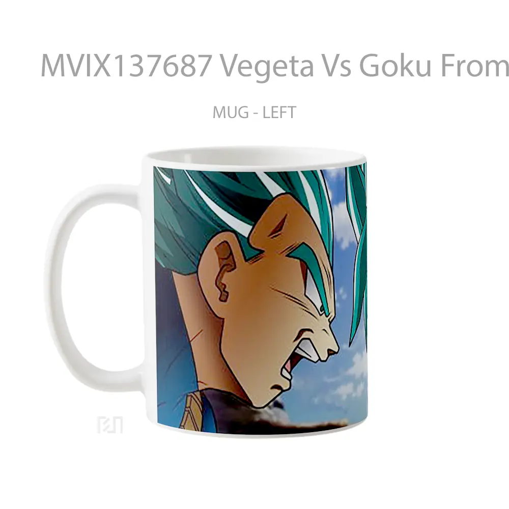 Mug Vegeta Vs Goku From Dragon Ball Super Cangkir Anime - All-side / Desain