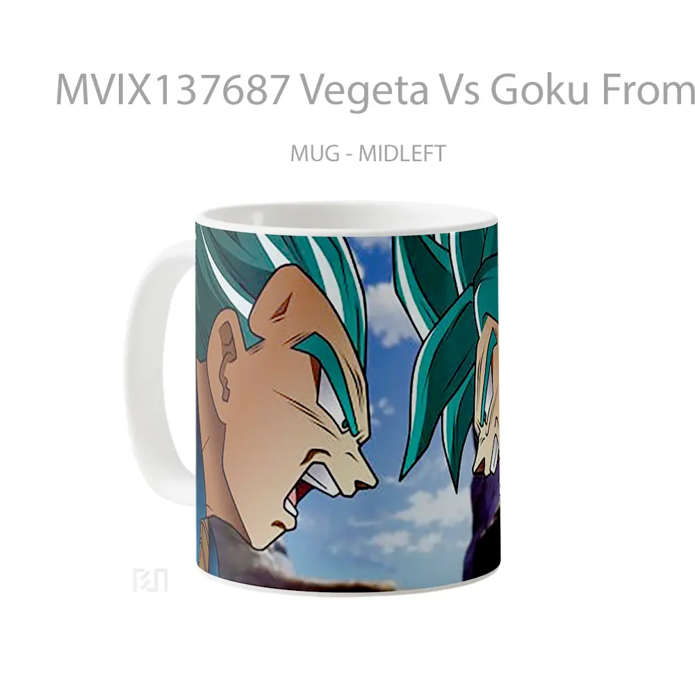 Mug Vegeta Vs Goku From Dragon Ball Super Cangkir Anime - All-side / Desain