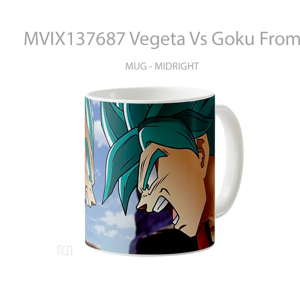 Mug Vegeta Vs Goku From Dragon Ball Super Cangkir Anime - All-side / Desain