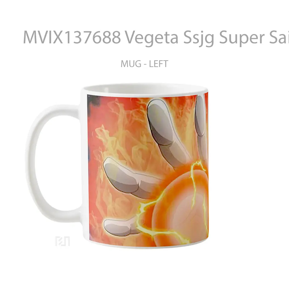 Mug Vegeta Ssjg Super Saiyan God From Dragon Ball Cangkir Anime - All-side / Desain