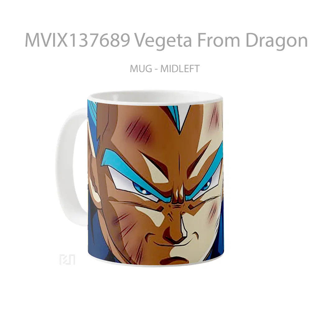 Mug Vegeta From Dragon Ball Super Cangkir Anime - All-side / Desain