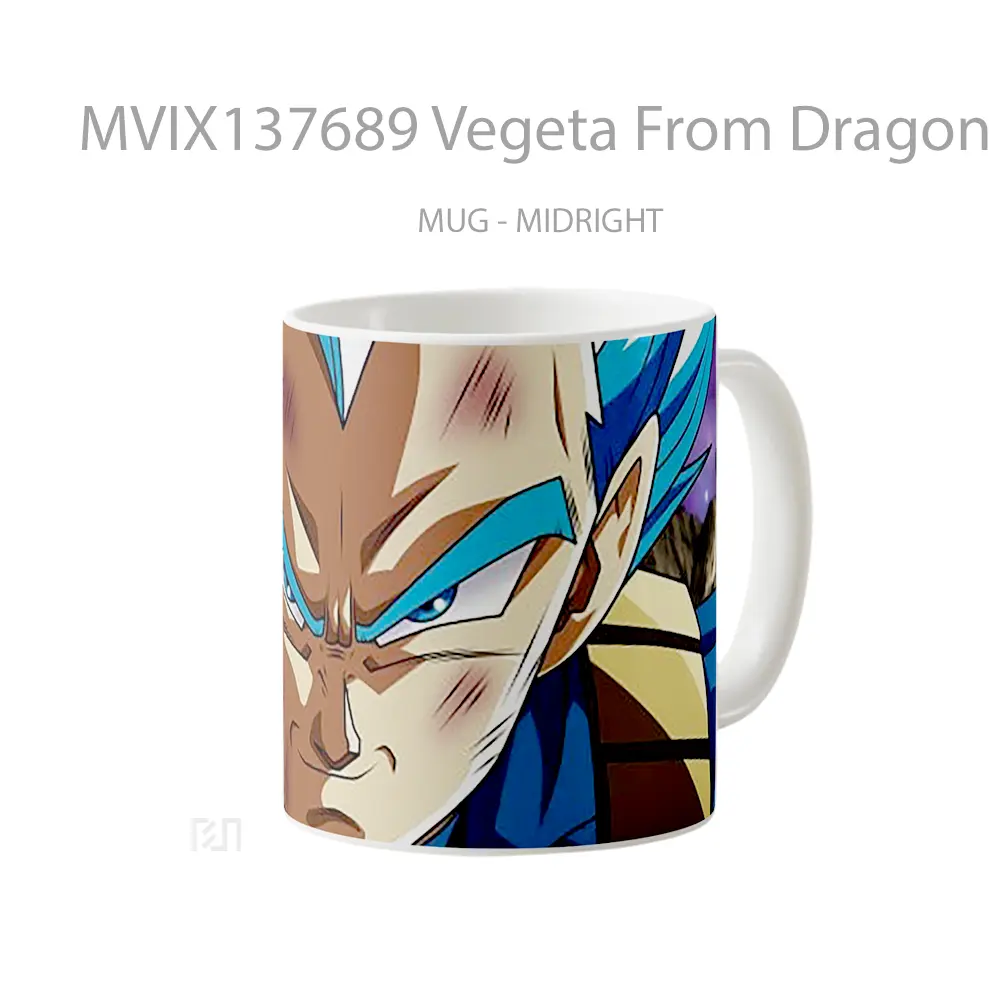Mug Vegeta From Dragon Ball Super Cangkir Anime - All-side / Desain