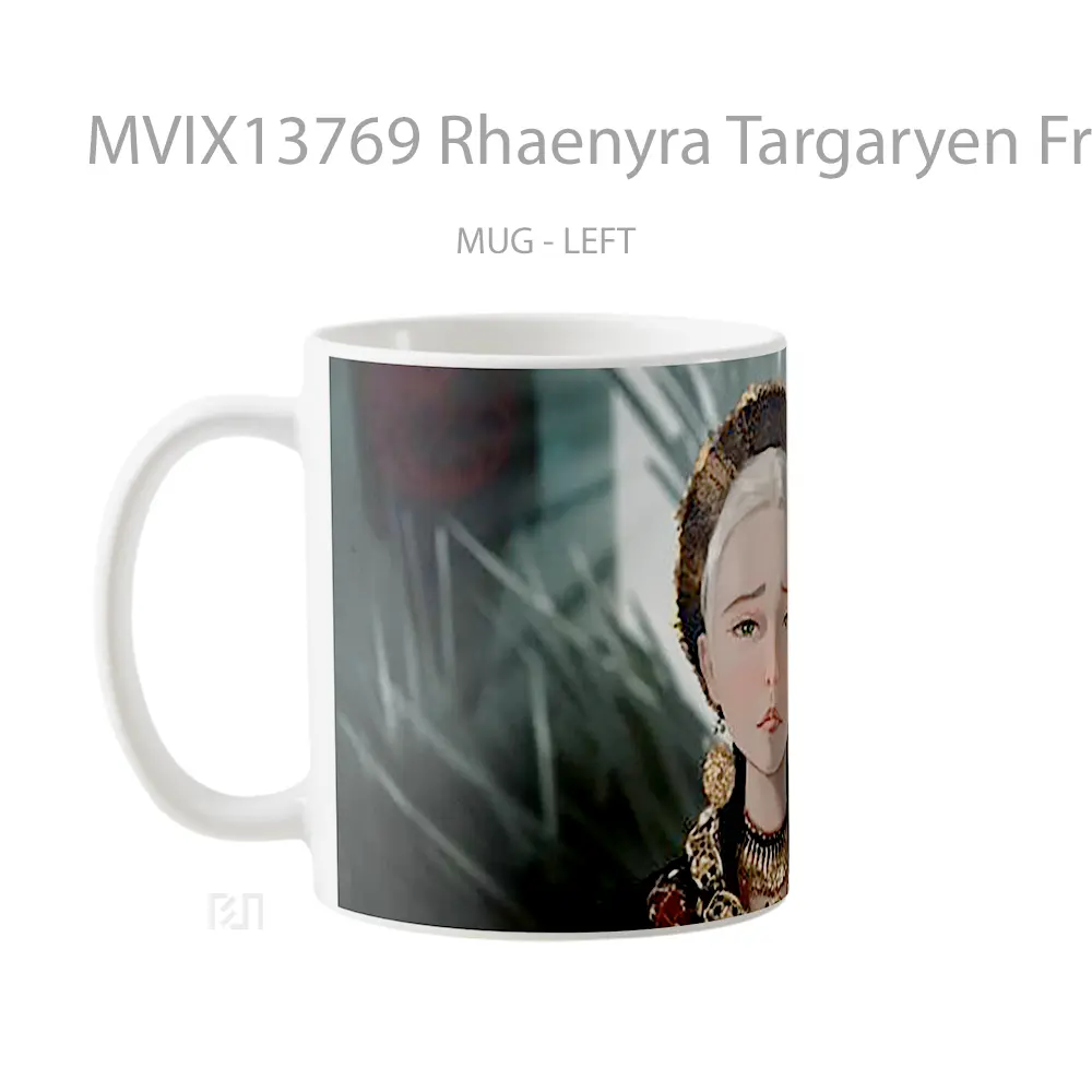 Mug Rhaenyra Targaryen From House Of The Dragon Gelas Fantasi - All-side / Desain