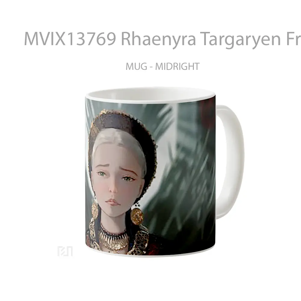 Mug Rhaenyra Targaryen From House Of The Dragon Gelas Fantasi - All-side / Desain