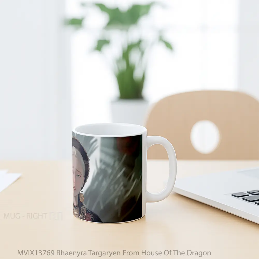 Mug Rhaenyra Targaryen From House Of The Dragon Gelas Fantasi - All-side / Desain