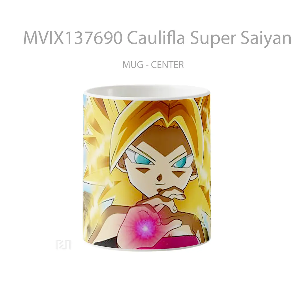 Mug Caulifla Super Saiyan From Dragon Ball Super Cangkir Anime