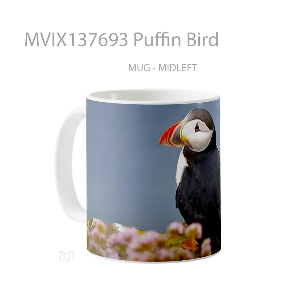 Mug Puffin Bird Gelas Hewan Lucu - All-side / Desain