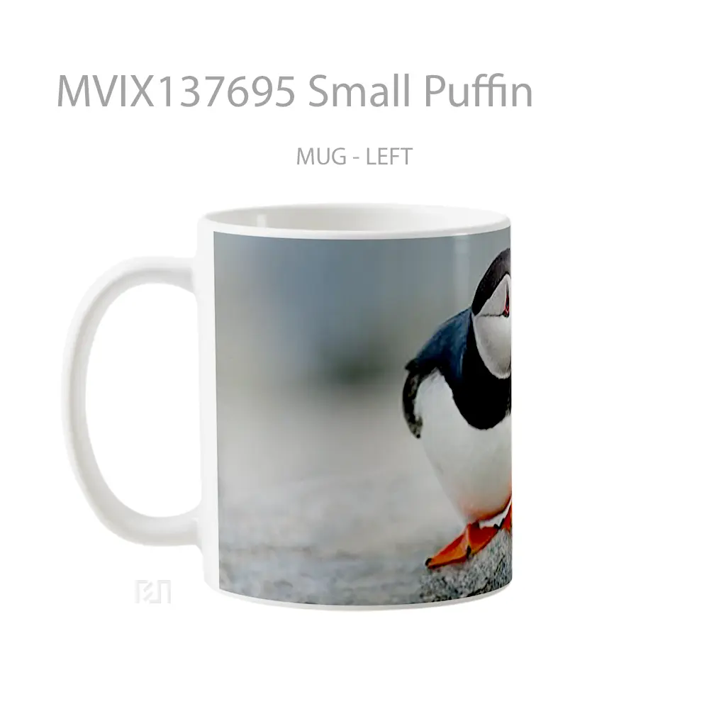 Mug Small Puffin Gelas Keramik Unik - All-side / Desain