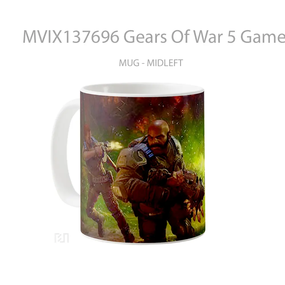 Mug Gears Of War 5 Game Cangkir Gamer - All-side / Desain