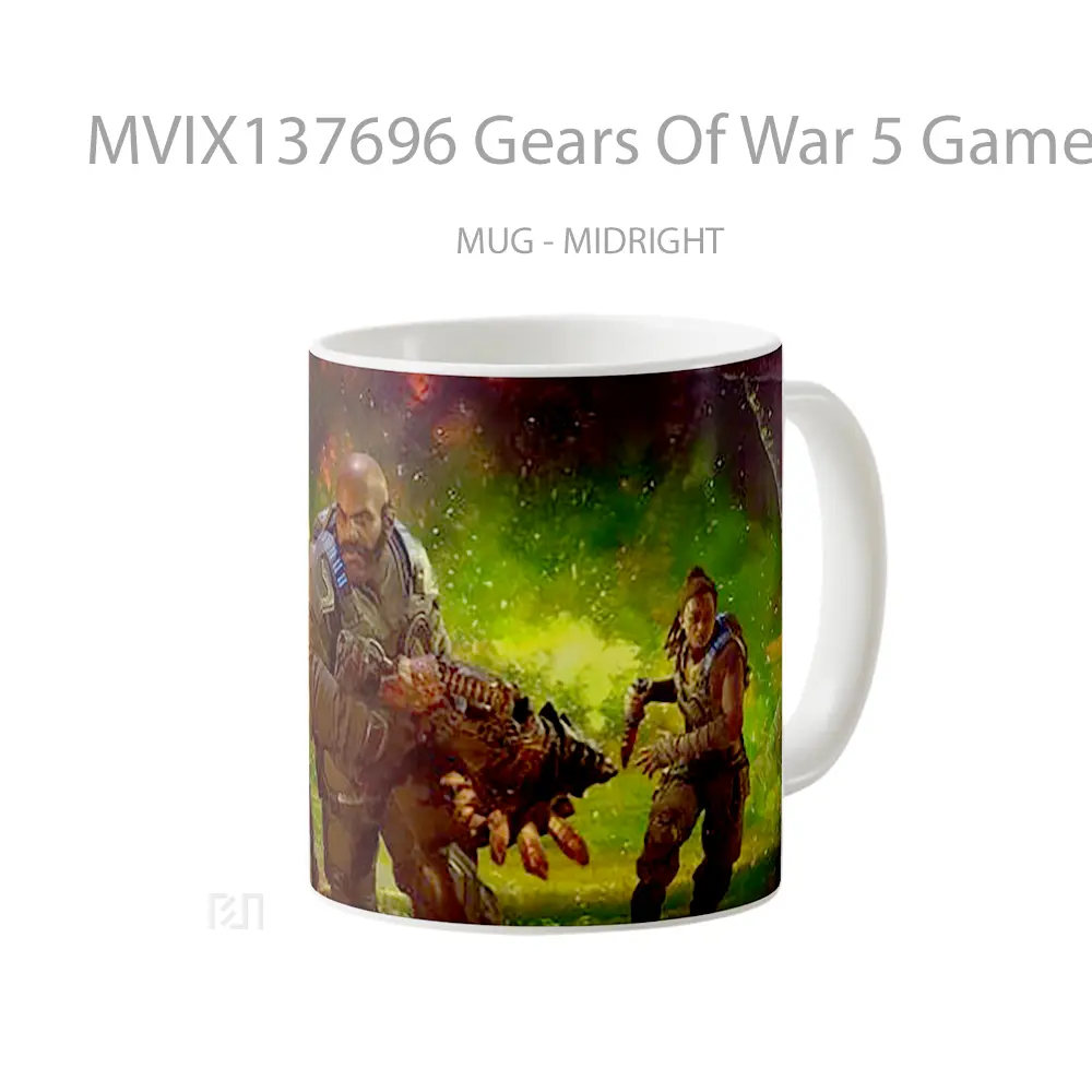 Mug Gears Of War 5 Game Cangkir Gamer - All-side / Desain