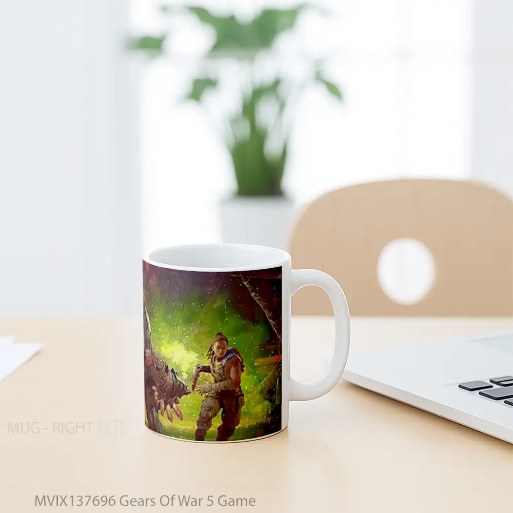 Mug Gears Of War 5 Game Cangkir Gamer - All-side / Desain