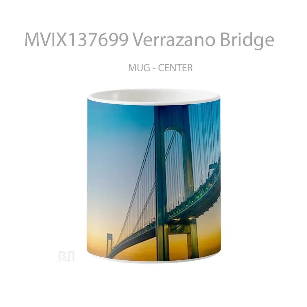 Mug Verrazano Bridge Gelas Keramik Unik