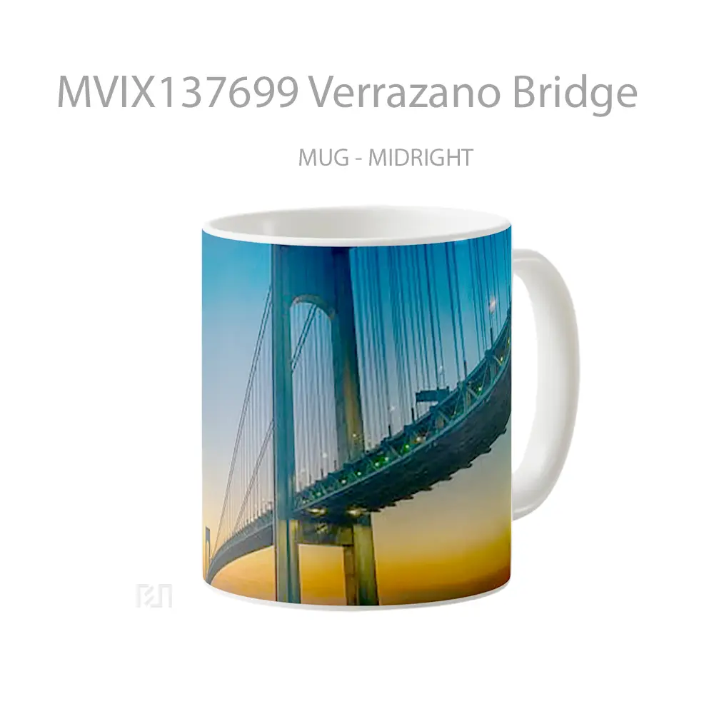 Mug Verrazano Bridge Gelas Keramik Unik - All-side / Desain