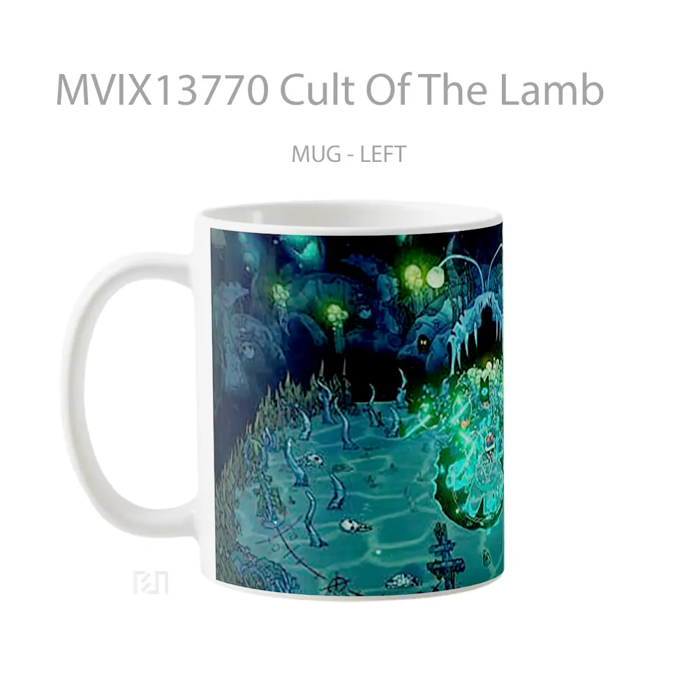 Mug Cult Of The Lamb Gelas Keramik Unik - All-side / Desain