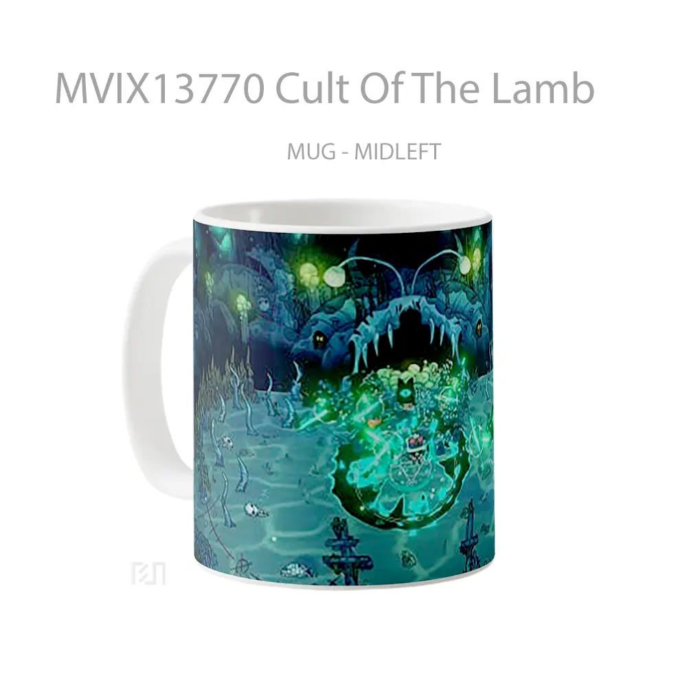Mug Cult Of The Lamb Gelas Keramik Unik - All-side / Desain