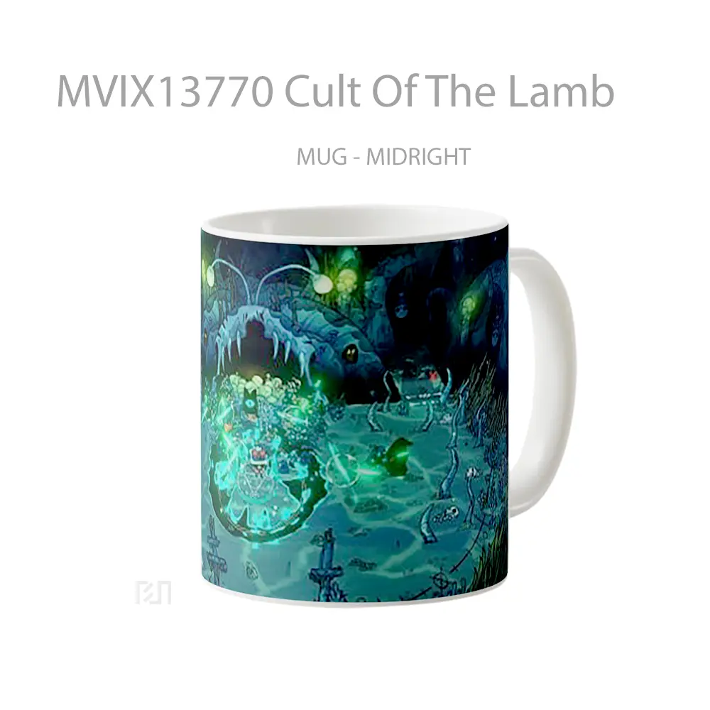 Mug Cult Of The Lamb Gelas Keramik Unik - All-side / Desain