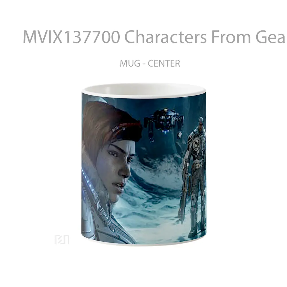 Mug Characters From Gears Of War 5 Gelas Keramik Unik