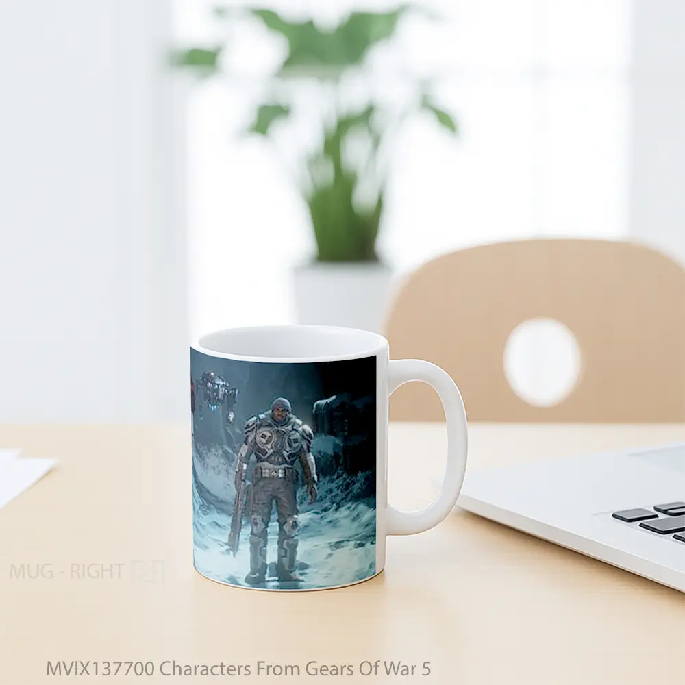 Mug Characters From Gears Of War 5 Gelas Keramik Unik - All-side / Desain