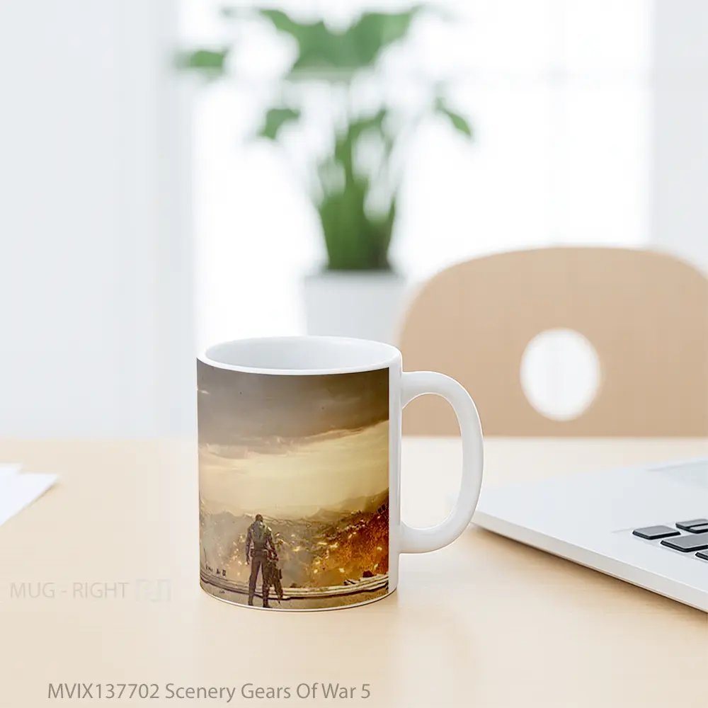 Mug Scenery Gears Of War 5 Gelas Keramik Unik - All-side / Desain