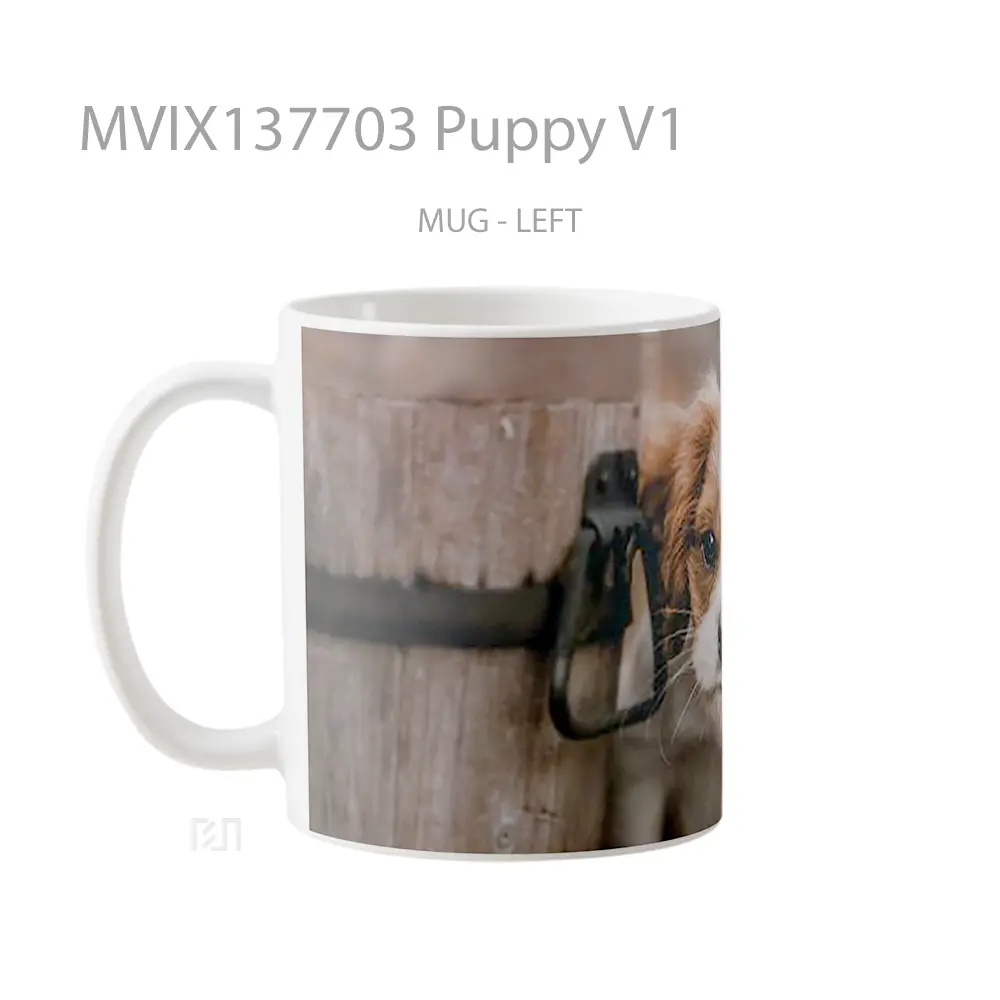 Mug Puppy V1 Gelas Hewan Lucu - All-side / Desain