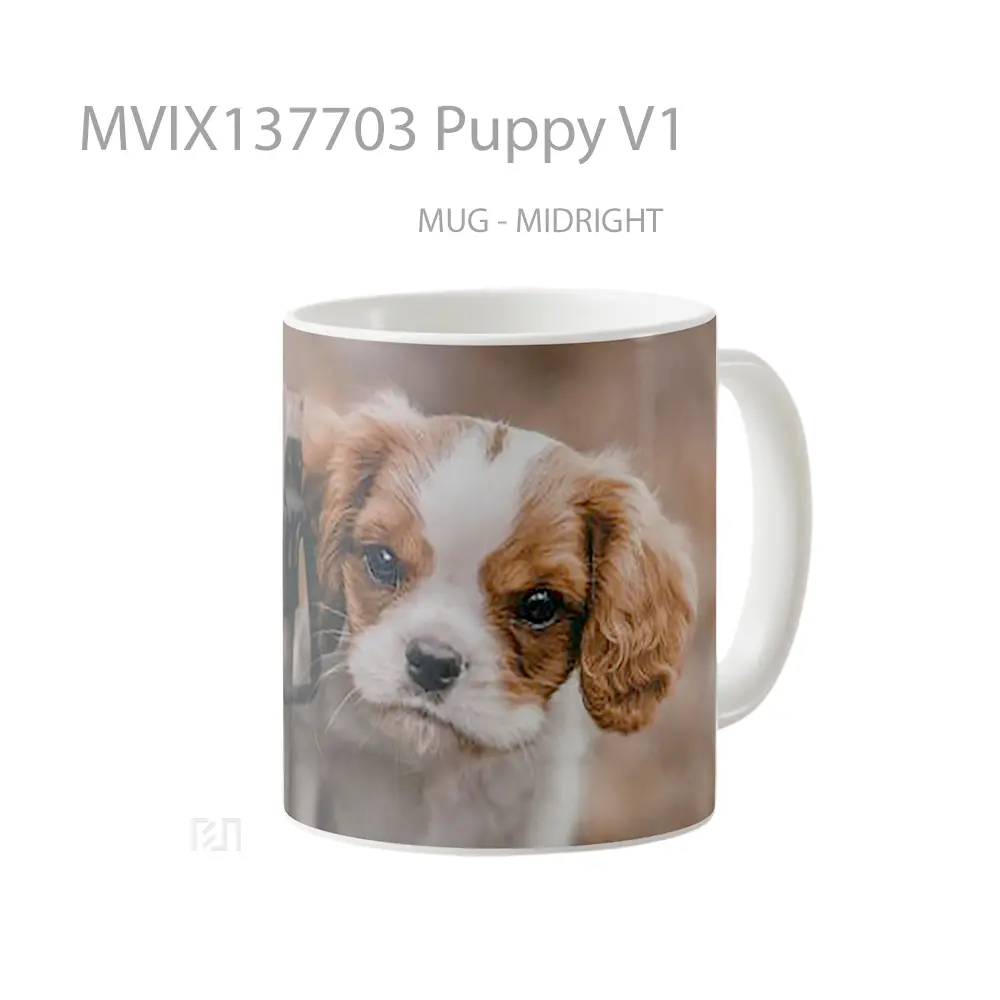 Mug Puppy V1 Gelas Hewan Lucu - All-side / Desain