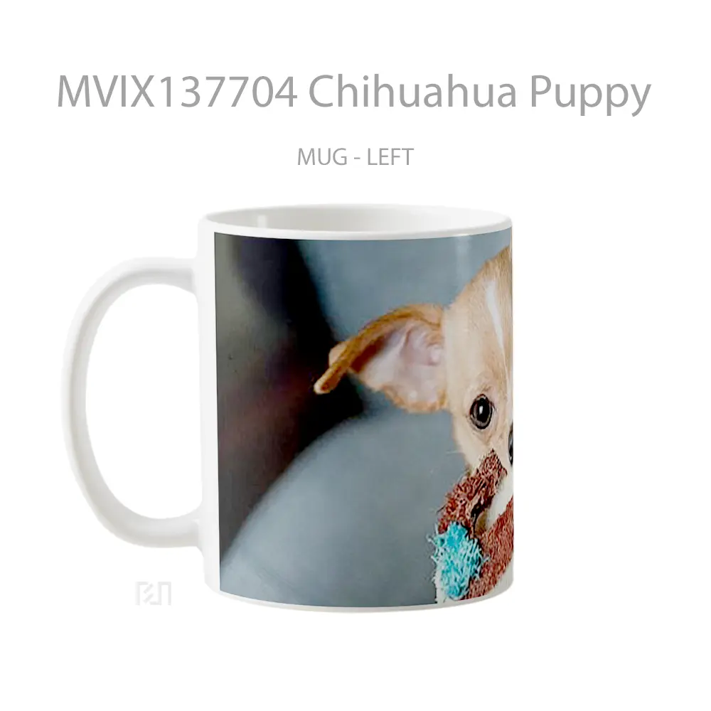 Mug Chihuahua Puppy Gelas Hewan Lucu - All-side / Desain