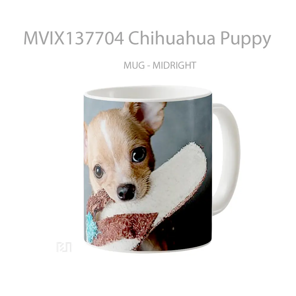 Mug Chihuahua Puppy Gelas Hewan Lucu - All-side / Desain