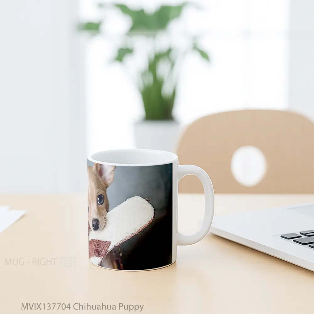 Mug Chihuahua Puppy Gelas Hewan Lucu - All-side / Desain
