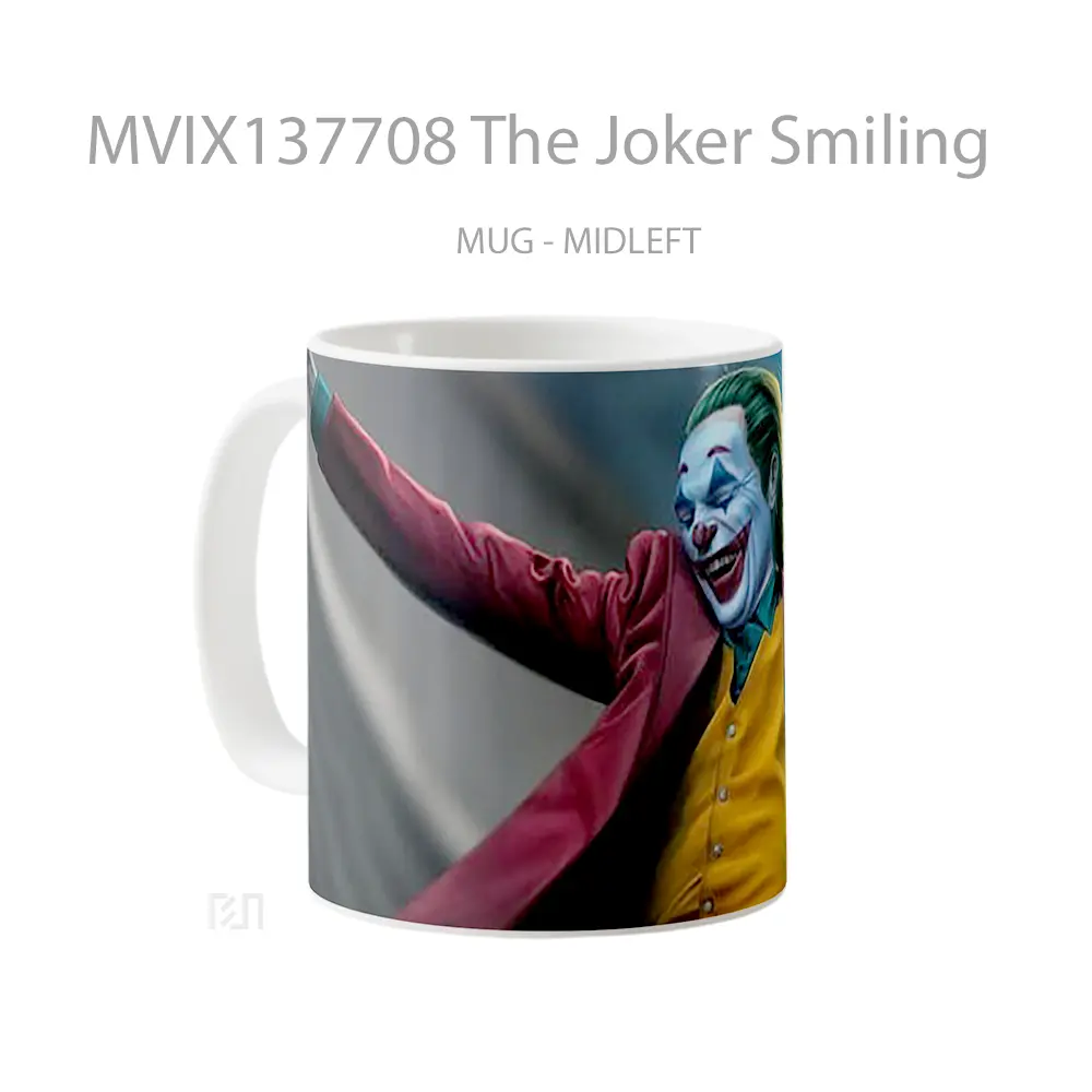 Mug The Joker Smiling Gelas Superhero - All-side / Desain