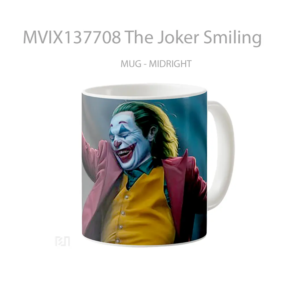 Mug The Joker Smiling Gelas Superhero - All-side / Desain