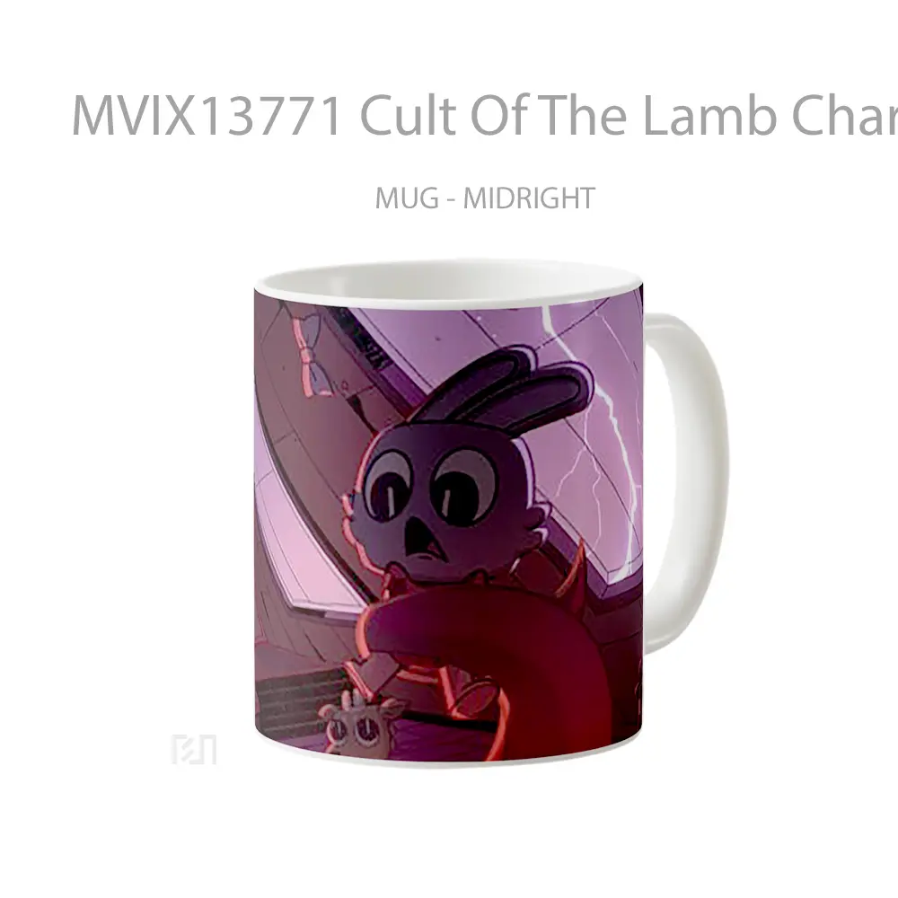 Mug Cult Of The Lamb Characters Gelas Keramik Unik - All-side / Desain