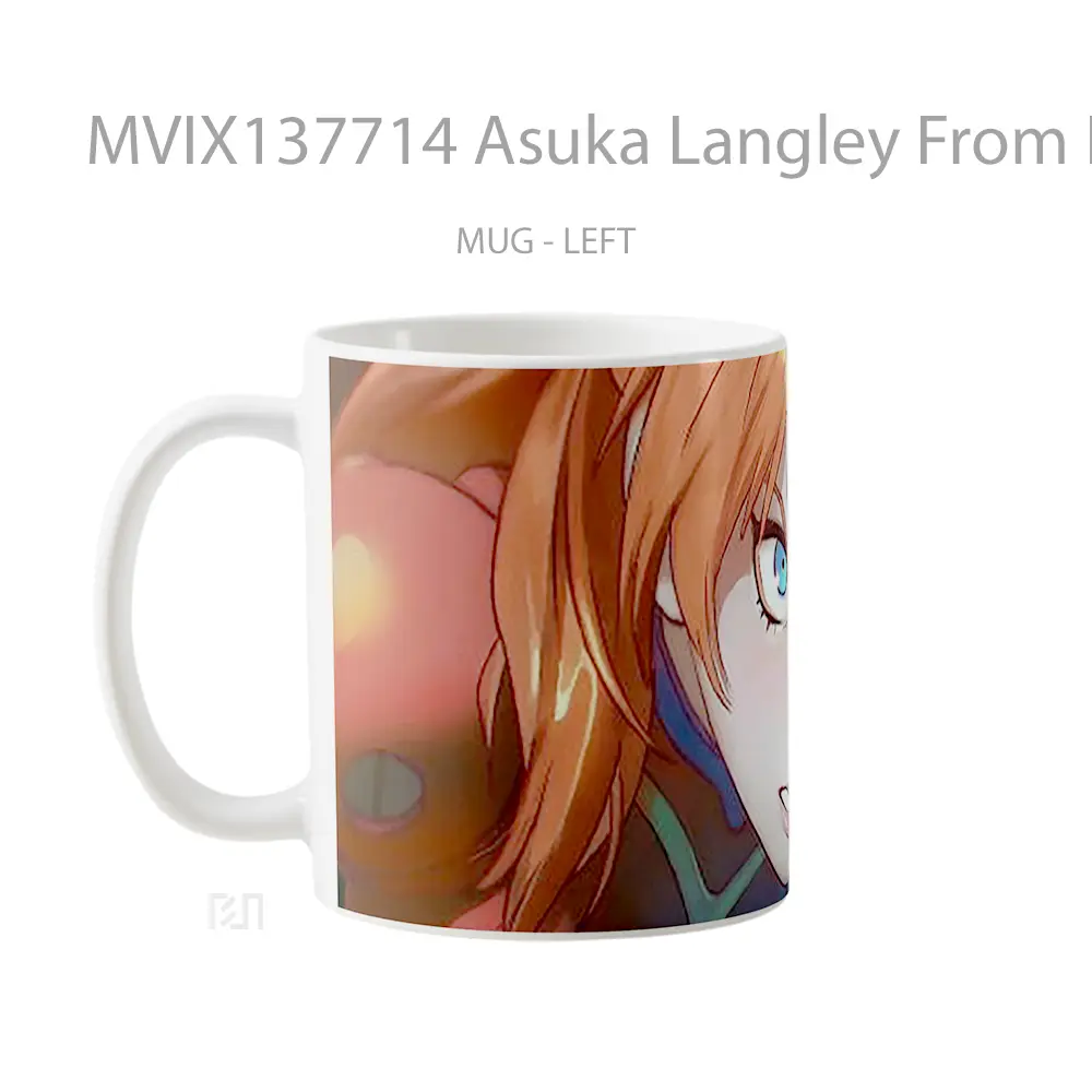 Mug Asuka Langley From Neon Genesis Evangelion V1 Cangkir Anime - All-side / Desain