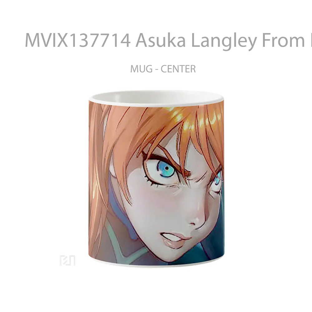 Mug Asuka Langley From Neon Genesis Evangelion V1 Cangkir Anime