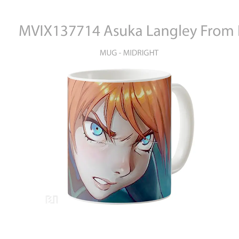 Mug Asuka Langley From Neon Genesis Evangelion V1 Cangkir Anime - All-side / Desain