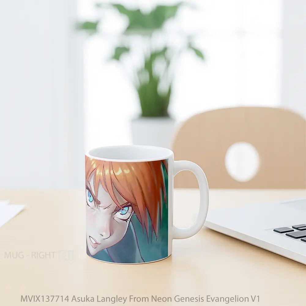 Mug Asuka Langley From Neon Genesis Evangelion V1 Cangkir Anime - All-side / Desain
