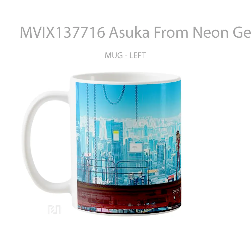 Mug Asuka From Neon Genesis Evangelion Cangkir Anime - All-side / Desain