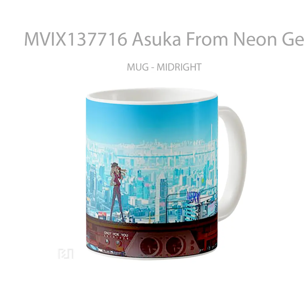 Mug Asuka From Neon Genesis Evangelion Cangkir Anime - All-side / Desain