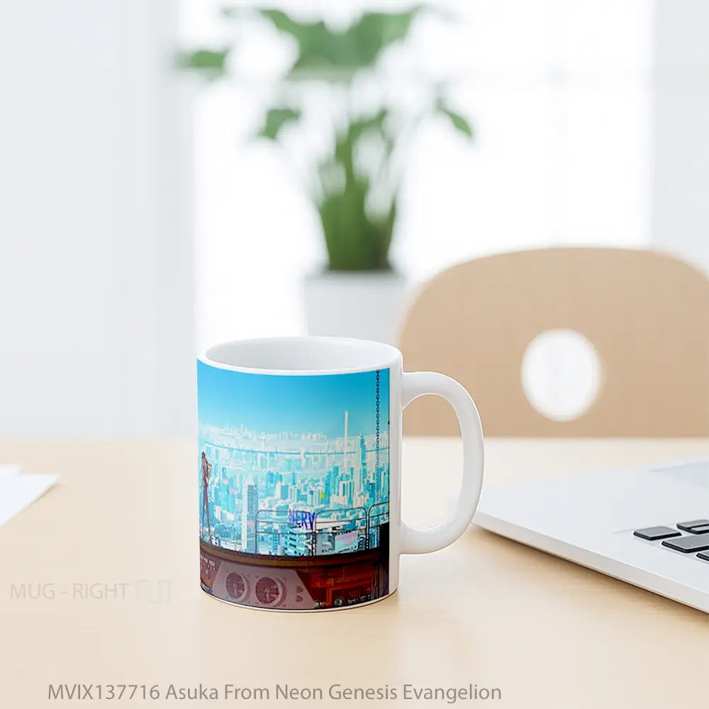 Mug Asuka From Neon Genesis Evangelion Cangkir Anime - All-side / Desain