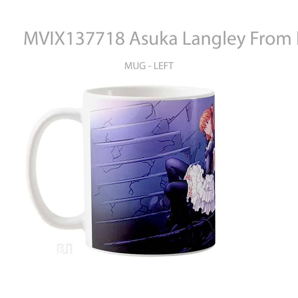 Mug Asuka Langley From Neon Genesis Evangelion V2 Cangkir Anime - All-side / Desain