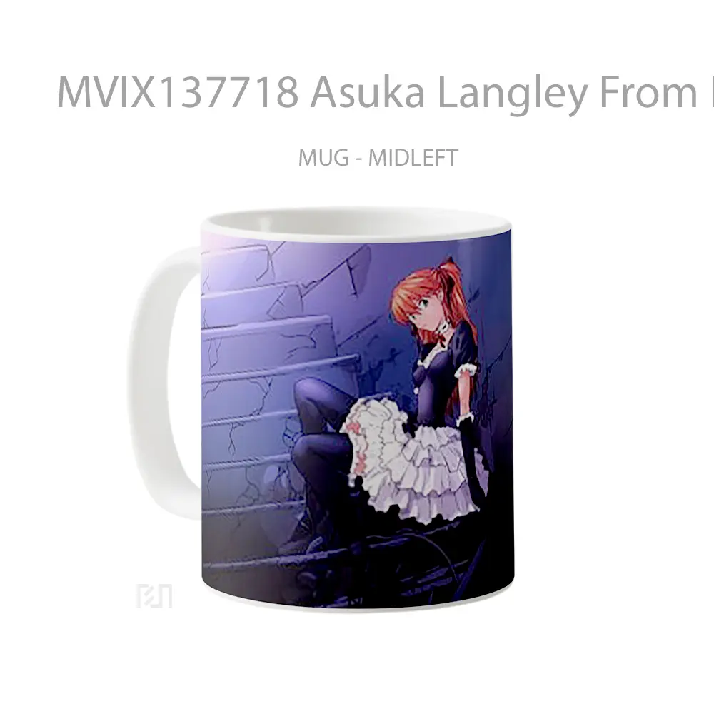 Mug Asuka Langley From Neon Genesis Evangelion V2 Cangkir Anime - All-side / Desain
