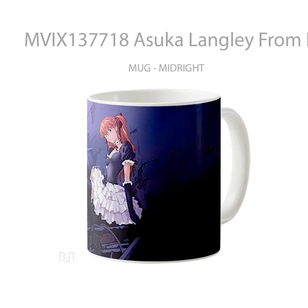 Mug Asuka Langley From Neon Genesis Evangelion V2 Cangkir Anime - All-side / Desain