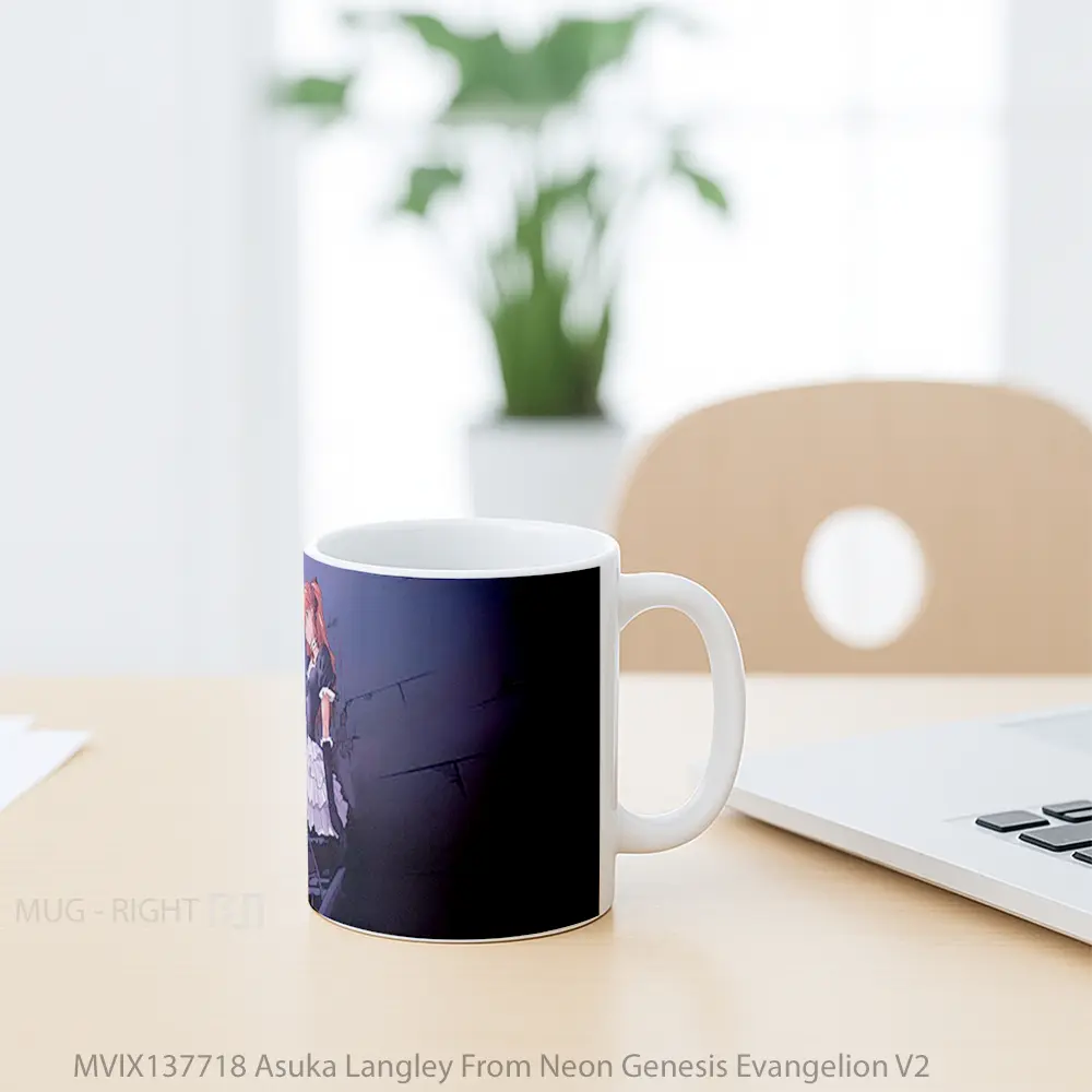 Mug Asuka Langley From Neon Genesis Evangelion V2 Cangkir Anime - All-side / Desain