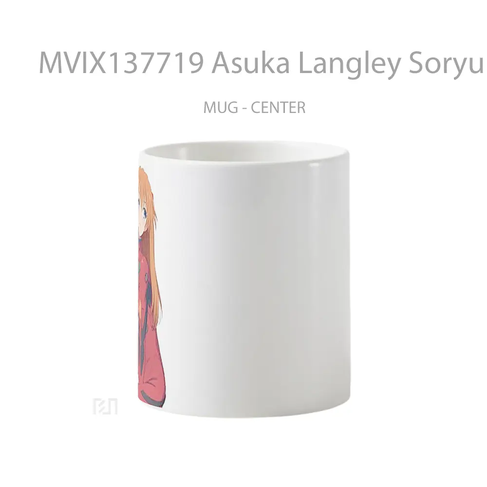 Mug Asuka Langley Soryu From Neon Genesis Evangelion V2 Cangkir Anime