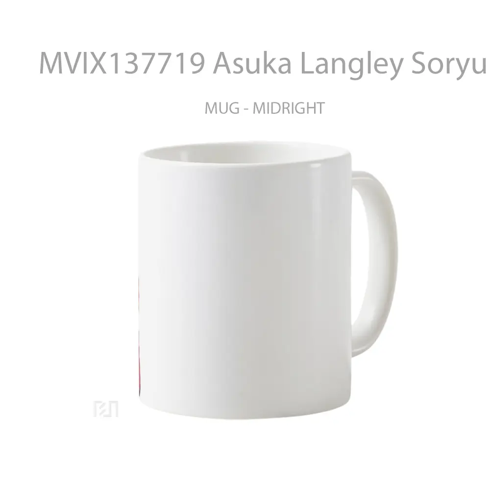 Mug Asuka Langley Soryu From Neon Genesis Evangelion V2 Cangkir Anime - All-side / Desain