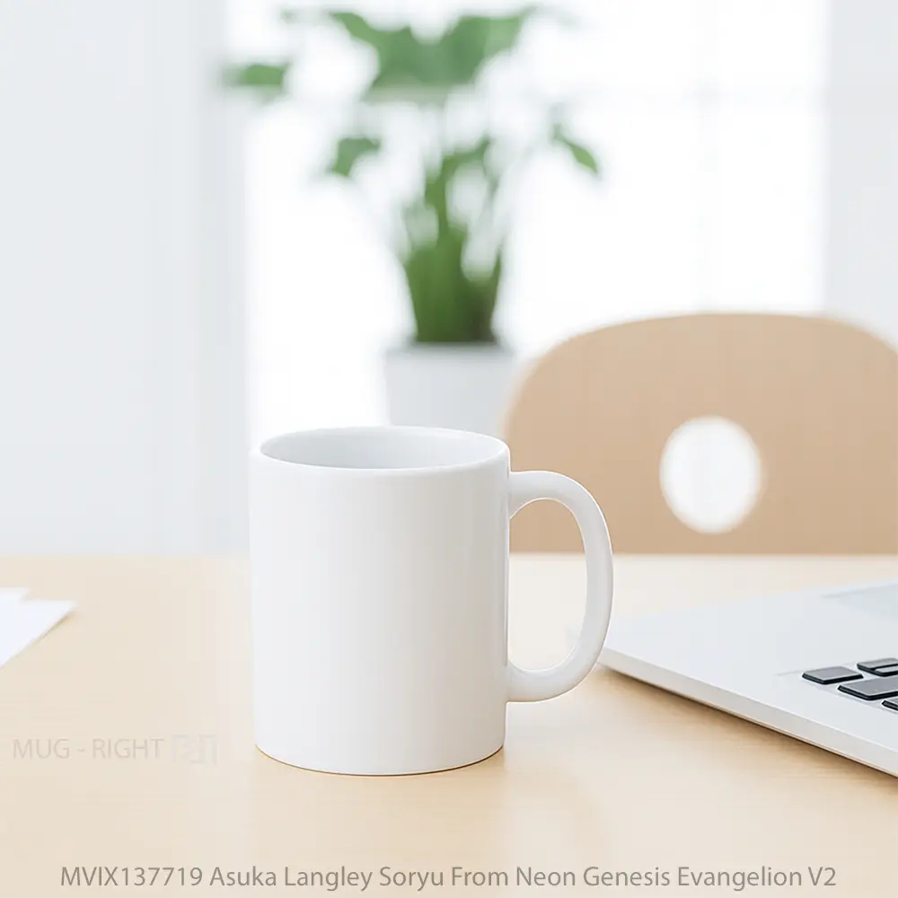 Mug Asuka Langley Soryu From Neon Genesis Evangelion V2 Cangkir Anime - All-side / Desain