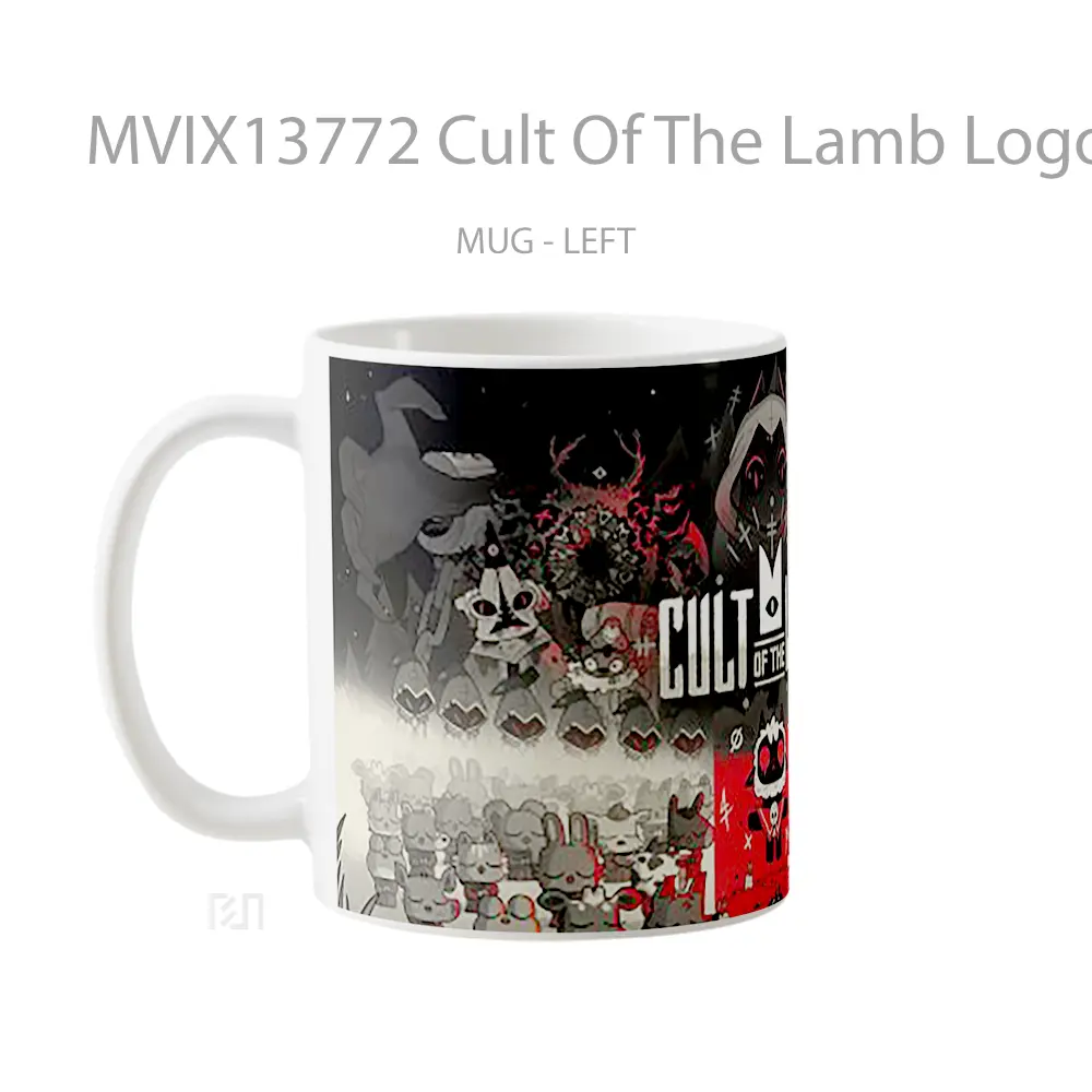 Mug Cult Of The Lamb Logo Gelas Keramik Unik - All-side / Desain
